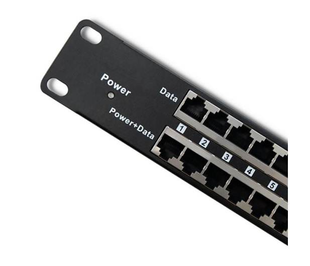 Qoltec "Patch panel RACK  48V  24 porty  Passive PoE Injector  " - 1329991 - zdjęcie 2